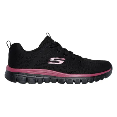 Skechers Women's Graceful - Get Connected Sneaker in Black/Mauve, Size | Textile/Synthetic, Vega