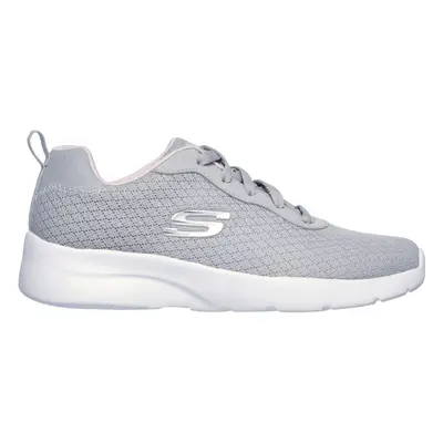 Skechers Women's Dynamight 2.0 - Eye to Eye Sneaker in Light Gray/Pink, Size | Textile/Synthetic