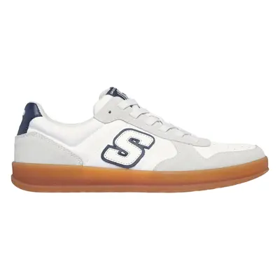 Skechers Men's New Wave Cup - Calven Sneaker in Off White, Size | Leather/Textile/Synthetic