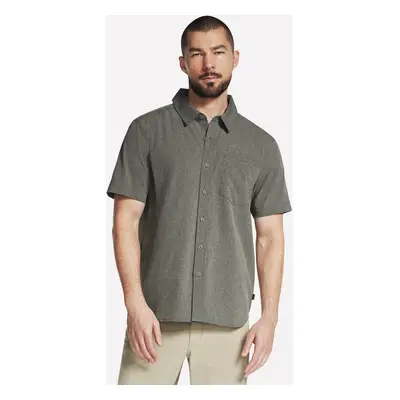 Skechers Men's The GO WALK Air Short Sleeve Shirt in Olive/Gray, Size | Polyester/Spandex