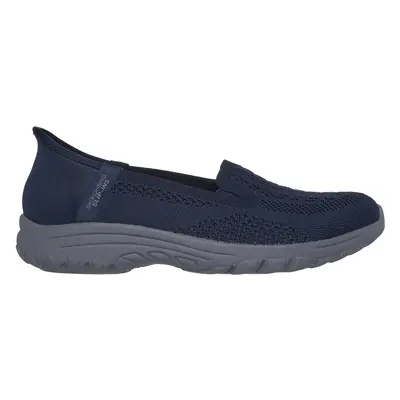 Skechers Women's Slip-ins: Reggae 2.0 - Sunny Sky Slip-On Shoes in Navy Blue, Size | Textile/Syn