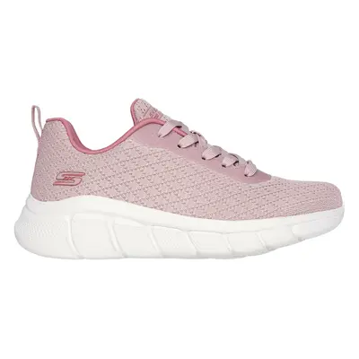 Skechers Women's BOBS Sport B Flex - Quick Pivot Sneaker in Blush Pink, Size | Textile/Synthetic