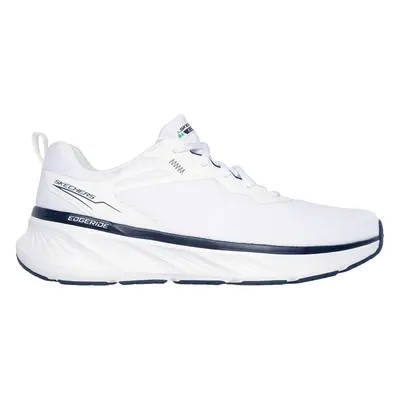 Skechers Men's Relaxed Fit: Edgeride - Exxo Sneaker in White/Navy Blue, Size | Textile/Synthetic