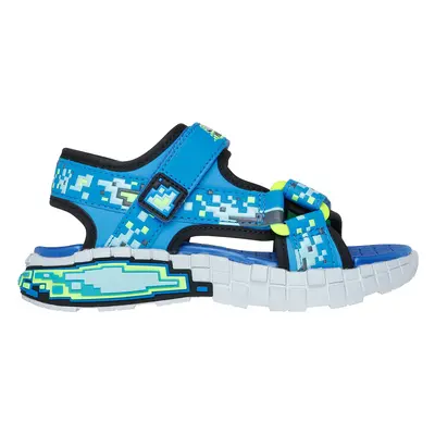 Skechers Boy's Mega-Splash 4K Sandals in Black/Lime, Size | Synthetic, Machine Washable