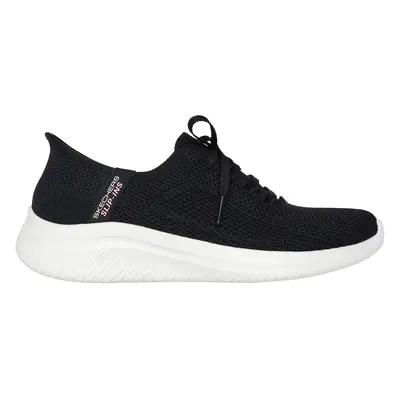 Skechers Women's Slip-ins: Ultra Flex 3.0 - Morning Blossom Sneaker in Black/White, Size | Texti