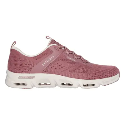 Skechers Women's Glide-Step Gratify - Renown Sneaker in Dark Rose, Size | Textile/Synthetic, Veg