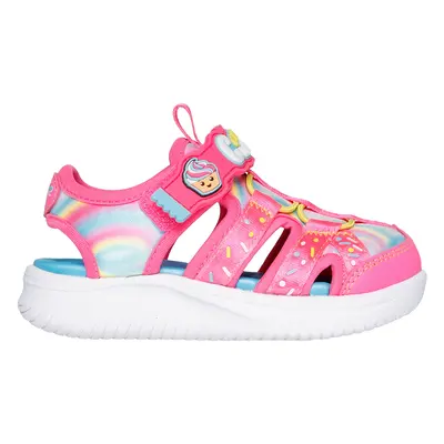 Skechers Sweet Kickz: Jumpsters Sandal - Sprinkle Wonder Sandals in Hot Pink, Size | Textile/Syn