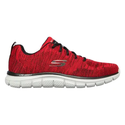 Skechers Men's Track - Front Runner Sneaker in Red/Black, Size | Textile/Synthetic, Machine Wash