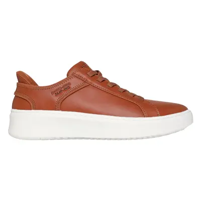 Skechers Men's Slip-ins: Court Break - Double Vented Sneaker in Cognac, Size | Synthetic/Textile