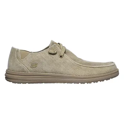 Skechers Men's Melson - Raymon Sneaker in Taupe, Size | Textile/Leather/Synthetic, Machine Washa