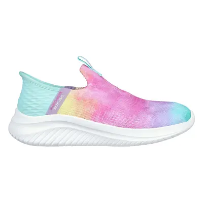 Skechers Girls Slip-ins: Ultra Flex 3.0 - Pastel Clouds Sneaker , Size | Textile, Machine Washab