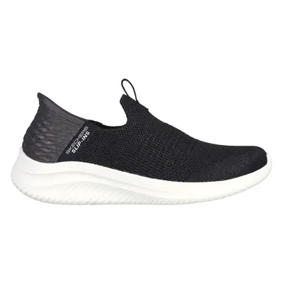 Skechers Women's Slip-ins: Ultra Flex 3.0 - Smooth Step Sneaker in Black, Size | Textile, Vegan,