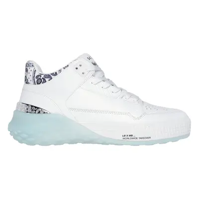 Skechers Men's Snoop Dogg: Sizzle - Buckets OG Sneaker in White, Size | Leather/Synthetic/Textil