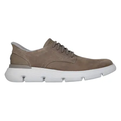 Skechers Men's Slip-ins: Garza - Duran Sneaker in Dark Taupe, Size | Leather/Synthetic