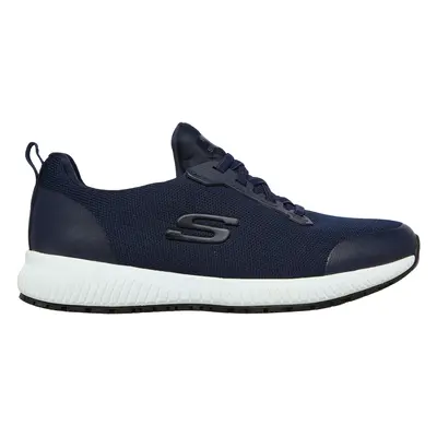 Skechers Women's Work: Squad SR Sneaker in Navy Blue, Size | Textile/Synthetic