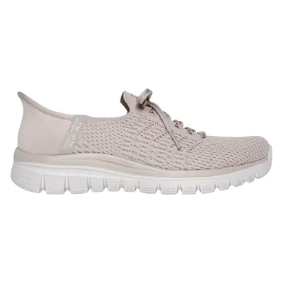 Skechers Women's Slip-ins: Graceful - First Blush Sneaker in Taupe, Size | Textile/Synthetic, Ve