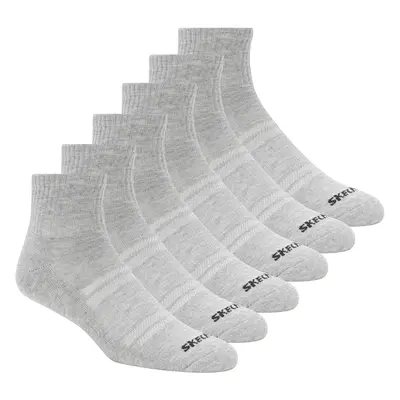 Skechers Men's Pack Core Quarter Large Socks in Gray