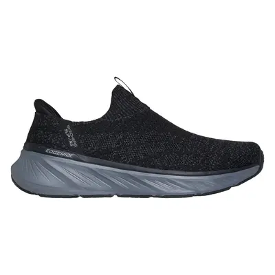 Skechers Men's Slip-ins Relaxed Fit: Edgeride - Commissioner Sneaker in Black/Charcoal, Size | T