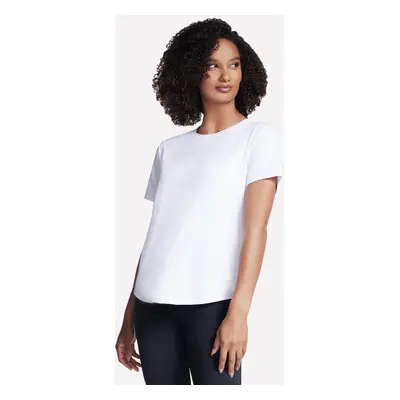 Skechers Women's GO DRI SWIFT T-Shirt in White, Size | Polyester/Spandex