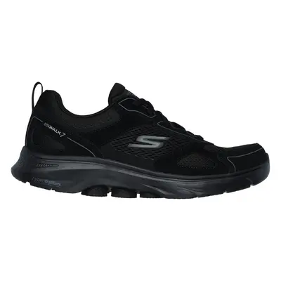 Skechers Men's GO WALK - The Forefather Sneaker in Black, Size | Leather/Textile/Synthetic, Mach