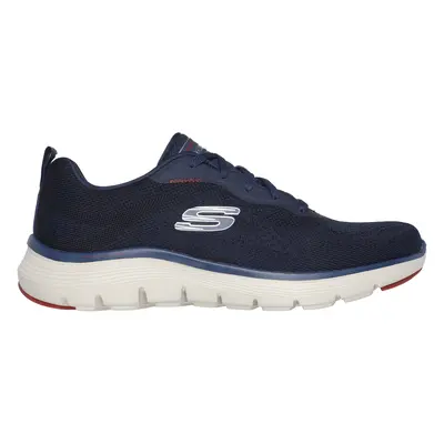 Skechers Men's Flex Advantage 5.0 - Fosten Sneaker in Navy Blue/Red, Size | Textile/Synthetic, V