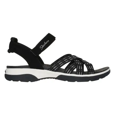 Skechers Women's Arch Fit Reggae Sport - Gotta Go Sandals in Black, Size | Textile/Synthetic, Ve