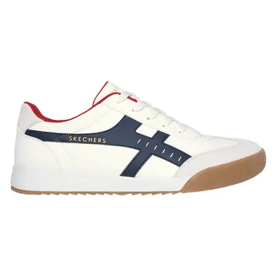 Skechers Men's Zinger - Manzanilla Totale Sneaker in White/Navy Blue, Size | Synthetic/Leather/S