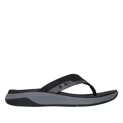 Skechers Men's Relaxed Fit: Silva - Falco Sandals in Black, Size | Synthetic/Textile/Metal, Vega