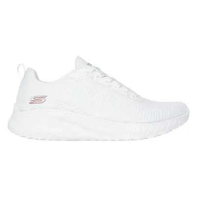 Skechers Women's BOBS Squad Chaos - Colour Rythms Sneaker in White, Size | Textile/Synthetic