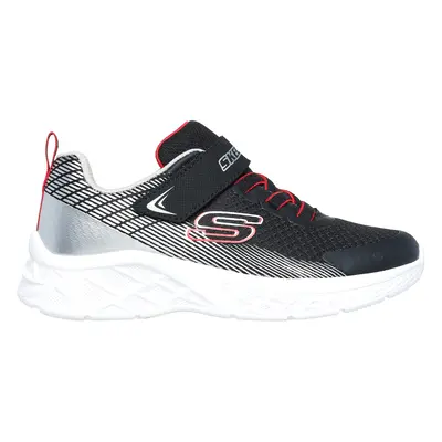 Skechers Boy's Microspec II - Zovrix Sneaker in Black/Red, Size | Textile/Synthetic, Machine Was