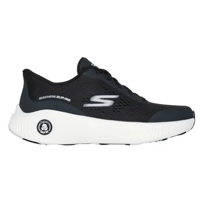 Skechers Women's Slip-ins: GO RUN Anywhere Sneaker in Black/White, Size | Synthetic/Textile, Mac