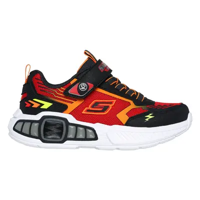 Skechers Boy's S-Lights: Light Storm 3.0 Sneaker in Black/Red, Size | Synthetic/Textile