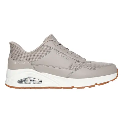 Skechers Men's Slip-ins: Uno - Banksia Sneaker in Taupe, Size | Synthetic/Textile