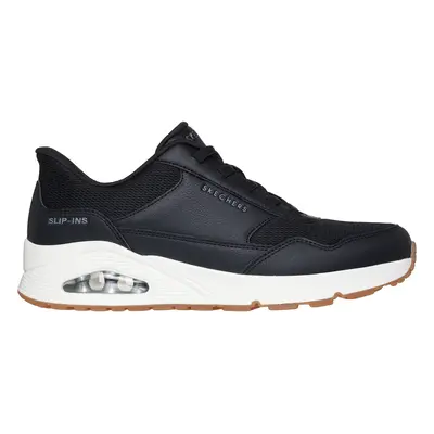 Skechers Men's Slip-ins: Uno - Banksia Sneaker in Black, Size | Synthetic/Textile