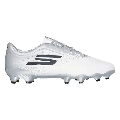 Skechers Razor 1.5 Academy FG Shoes in White/Silver, Size | Synthetic