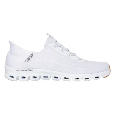 Skechers Women's Slip-ins: Glide-Step - Tranquility Sneaker in White/Black, Size | Textile/Synth