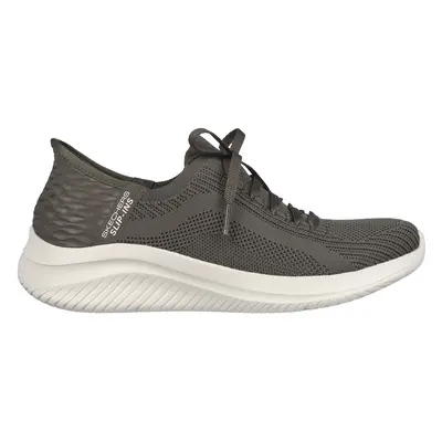 Skechers Women's Slip-ins: Ultra Flex 3.0 - Brilliant Sneaker in Olive, Size | Textile, Vegan, M