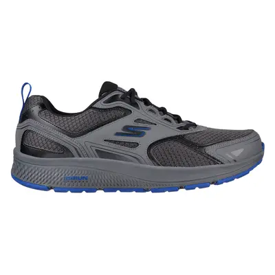 Skechers Men's GOrun Consistent Sneaker in Charcoal/Blue, Size | Leather/Textile/Synthetic