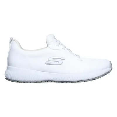 Skechers Women's Work: Squad SR Sneaker in White, Size | Textile/Synthetic