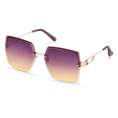 Skechers Women's Oversized Rimless Square Sunglasses in Rosegold