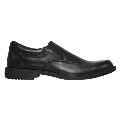 Skechers Men's Dreston - Ratlon Slip-On Shoes in Black, Size | Leather/Synthetic/Textile