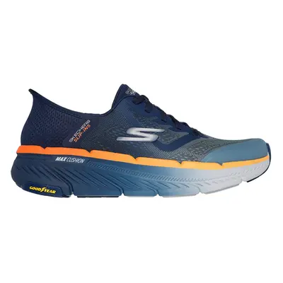 Skechers Men's Slip-ins: Max Cushioning Premier 2.0 Sneaker in Navy Blue/Orange, Size | Textile/