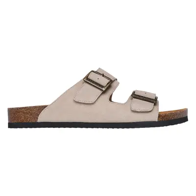 Skechers Men's Relaxed Fit: Aidan - Leelan Sandals in Taupe, Size | Leather/Metal/Leather