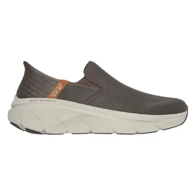 Skechers Men's Slip-ins RF: D'Lux Walker 2.0 Sneaker in Brown, Size | Textile, Vegan, Machine Wa