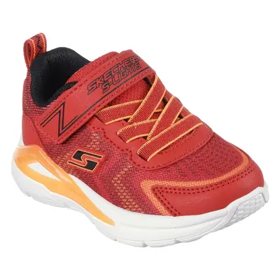 Skechers Lights: Tri-Namics Sneaker in Red/Orange, Size | Textile/Synthetic