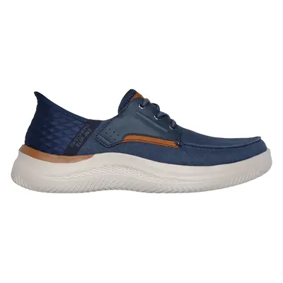 Skechers Men's Slip-ins RF: Hasting - Niko Slip-On Shoes in Navy Blue, Size | Textile/Synthetic/