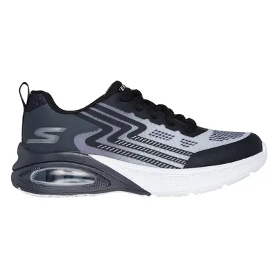 Skechers Boy's Microspec Max Advance - Vadieno Sneaker in Black/Charcoal, Size | Synthetic/Texti