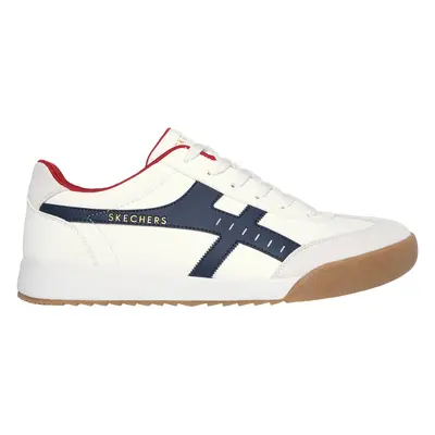 Skechers Men's Zinger - Manzanilla Totale Sneaker in White/Navy Blue, Size | Synthetic/Leather/S