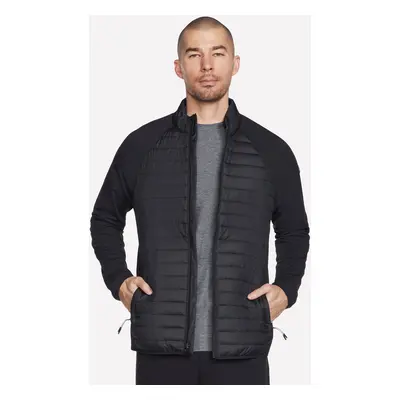 Skechers Men's GO SHIELD Hybrid Jacket in Black, Size Large | Polyester