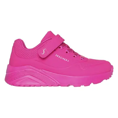 Skechers Girls Uno Lite Sneaker in Hot Pink, Size | Synthetic/Textile, Machine Washable